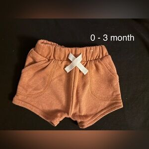 Baby Tan Shorts with Bow
